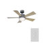 Wynd 5 - Blade Outdoor /Indoor Smart Ceiling Fan with Remote Control and LED Light Kit Included, Works With Alexa and iOS or Android App-32650295-32650298
