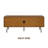 NTC Veil TV Stand with 3 Doors for TVs up to 60’’, Media Console with Vertical Groove Design and Metal Legs, Modern Entertainment Center for Living Room and Bedroom, Effortless Assembly-2095057480