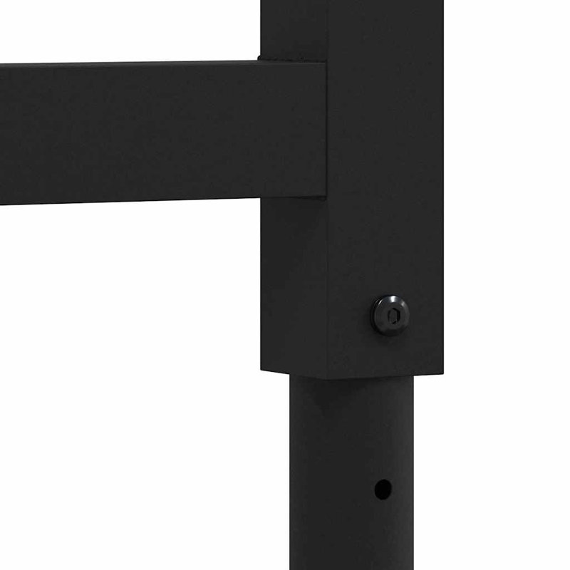Solid Wood Top Height-Adjustable Workbench, Natural/Black, 98cm H x 100cm W x 60cm D