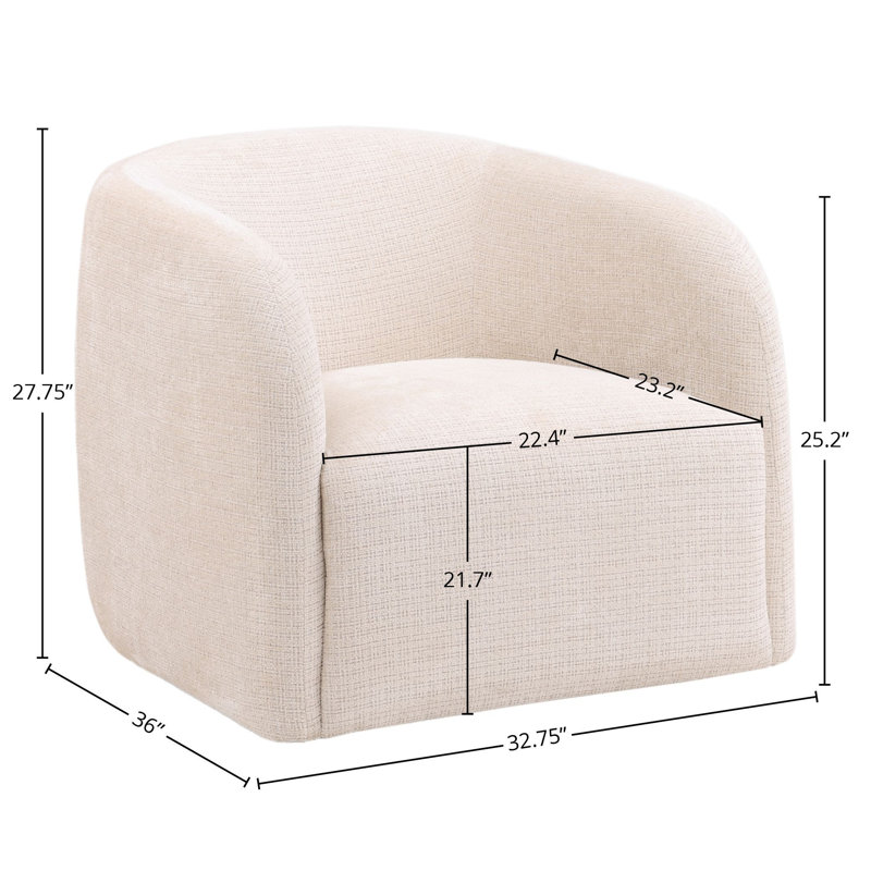 Neva Upholstered Occasional Chair, Cream