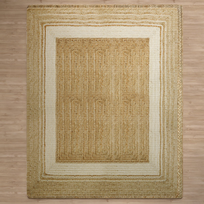 Kayleigh Hand-Braided Jute Area Rug , Rectangle 8' x 10'