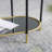 Metal Console Table, Mirrored Shelf