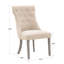 Chaise Parson à oreilles en lin rembourrée et capitonnés Irving Place-1309567201-1256888034