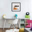 «Build with Orange Bulldozer», reproduction d'art sous verre, conception de Kim Allen-442592217-442592216
