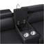 Canapé modulaire Nova avec 1 console (lampe de lecture), coin avec haut-parleur Bluetooth, DEL et armoire à vin de levage - noir-131260729