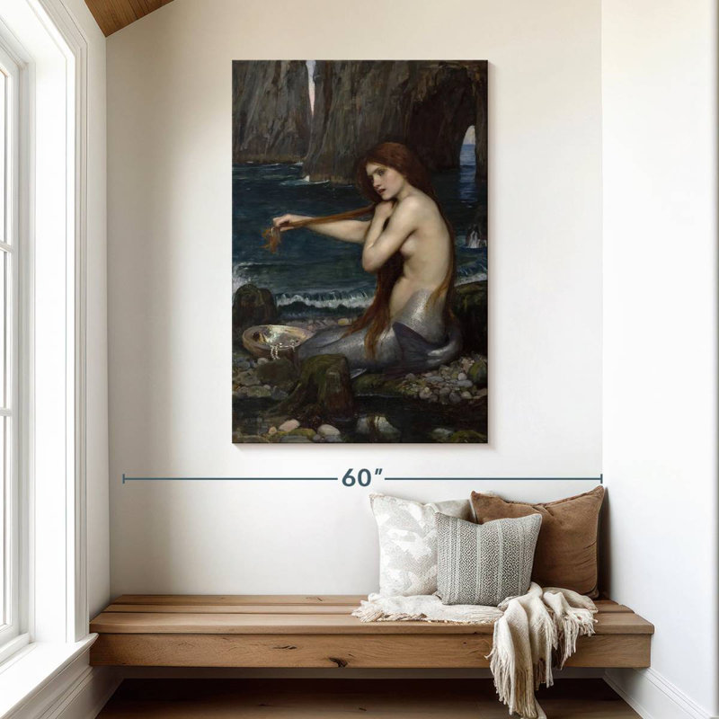 Une sirène, H 48 po x l 32 po