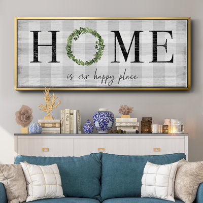 Home is our Happy Place - Toile encadrée