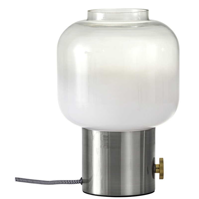 Lampe de table 12 po Diaz, Acier brossé