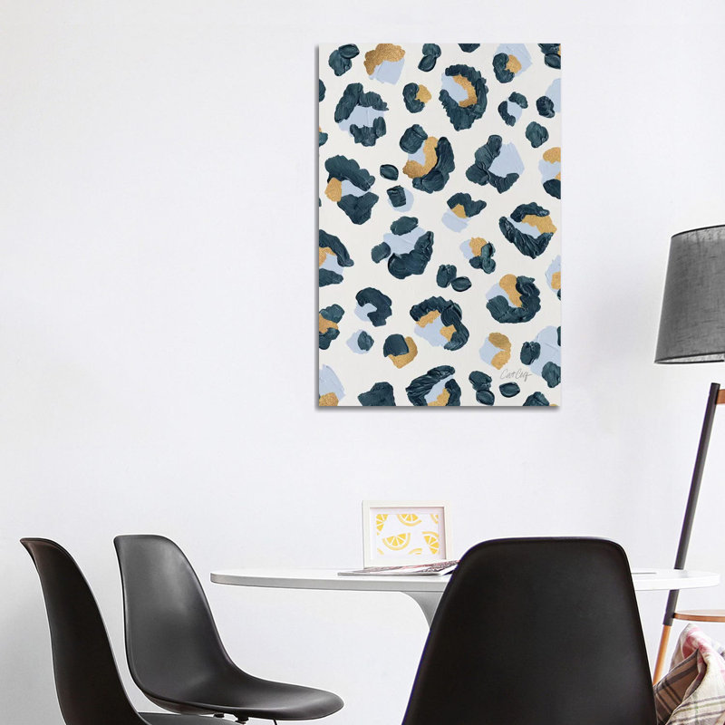 Snow Leopard - Leopard par Cat Coquillette - reproduction d'art sur toile tendue, H 18 po x l 12 po x P 1,5 po