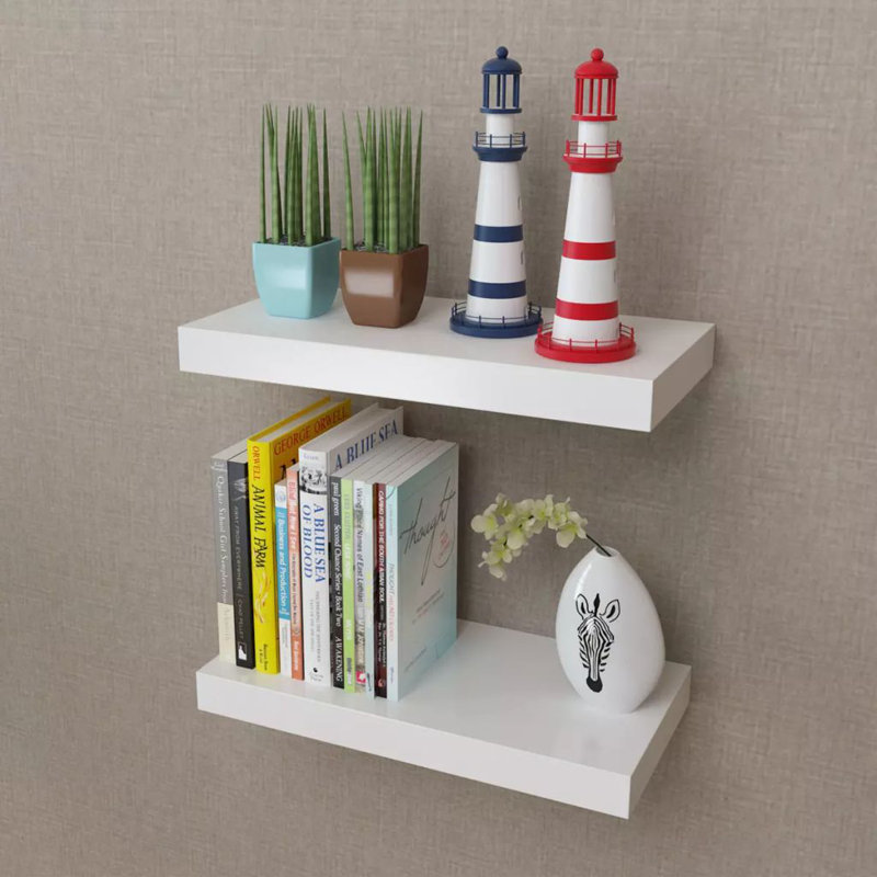 Tablettes murales Ashae, H 1,5 po x l 15,7 po x P 7,9 po