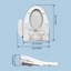 Siège de toilette allongé bidet