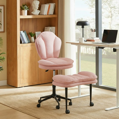 Cross Legged Office Chair Cloud Criss Cross Desk Chair With Lumbar Support Height Adjustable Swivel Yoga Chair Kneeling Chair