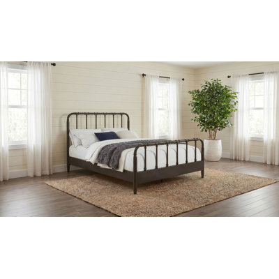 All Wood Water Pipe Open Frame Full Bed Dark Bronze