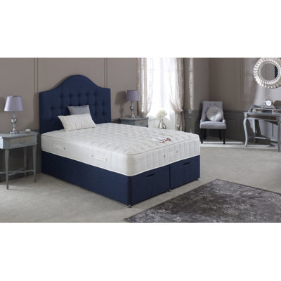 Orlando Ultimate Ortho Upholstered UK King - DE 150 X 200 Cm Divan Bed with Mattress
