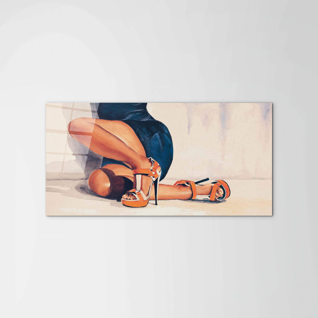 Woman's legs I by Art Studio 50cm H x 100cm W High Quality Print on Frameless Panel, Lightweight, Ready to Hang