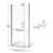 Infinity - W x 65.56'' H Hinged Door Semi-Frameless Shower Door with-16968612-17243269