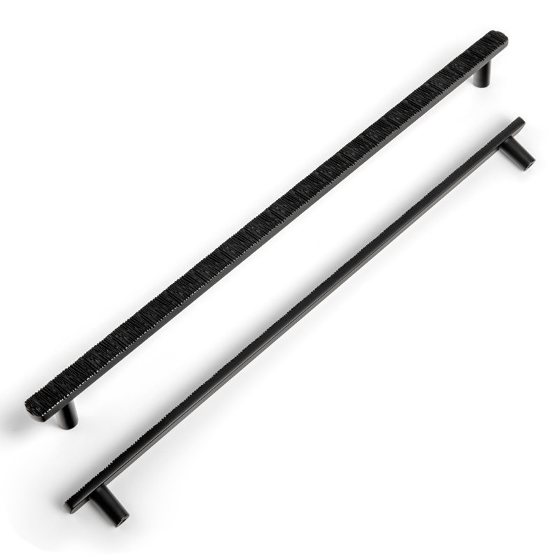 Multipack de poignées de barre de nouveauté irrégulières, Noir mat, 12 19/32"