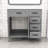 Nurah 36 " W Free Standing Wall Mounted 1 Single Vanity Bathroom Vanity With Ceramic Top-823899710