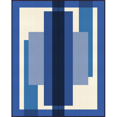 StudiObjet " Blue Geo Diptych " by StudiObjet