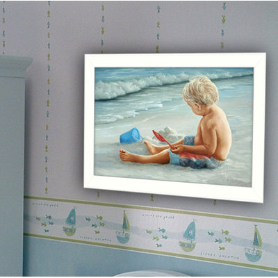 In the Sand Framed Wall Art for Living Room, Home Wall Decor Print by Georgia Janisse