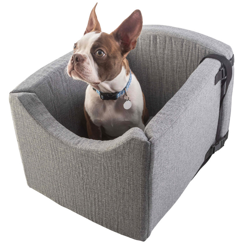Siège d'auto pour chien PETMAker - Sièges d'auto pour petits chiens et chats - Accessoires pour chien avec laisse à pince - Siège d'appoint pour chien à l'avant ou à l'arrière