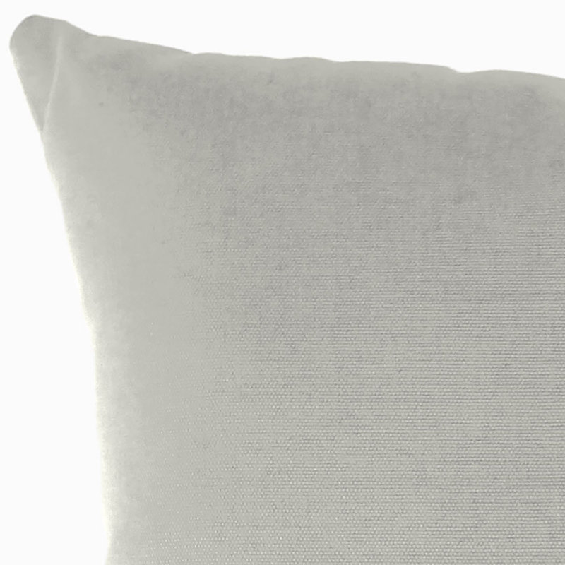 Sunbrella Outdoor Throw Pillow, Canvas Granite Sunbrella® Canvas, 16" H x 16" W