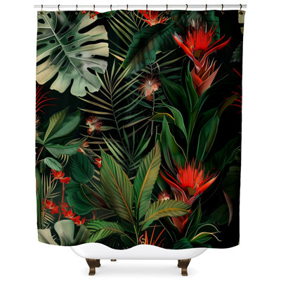 Mikha Floral Shower Curtain