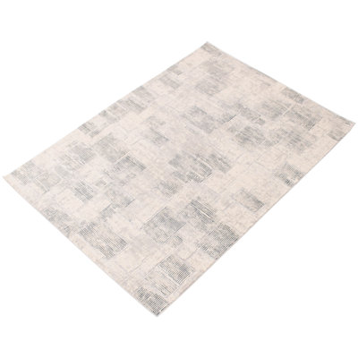 Tapis abstrait gris / beige