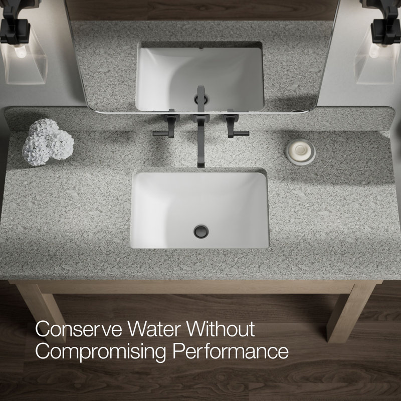 Riff Wall-Mount Bathroom Sink Faucet Trim, Matte Black