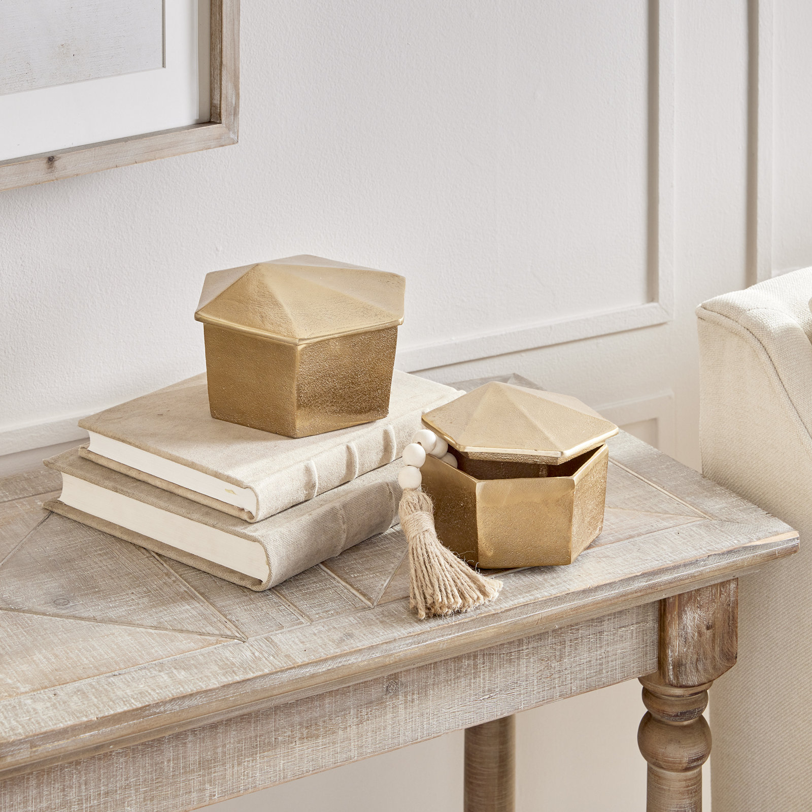 Isidor 2 - Piece Aluminum Decorative Box