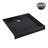 Streamline NT-2121-36BL-AL 36 in. x 36 in. Alcove Acrylic Shower Base in Glossy Black with Center Drain, Drain Included