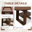 Table de salle à manger extensible, table de ferme en bois Mid-Centry avec rangement pour salle à manger-1889797245