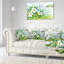 Coussin lombaire imprimé paysage d'été