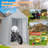 Durable Canopy Carport With Storage Shed - Roll-Up Zipper Door in , 103.92" H x 144" W x 144" D