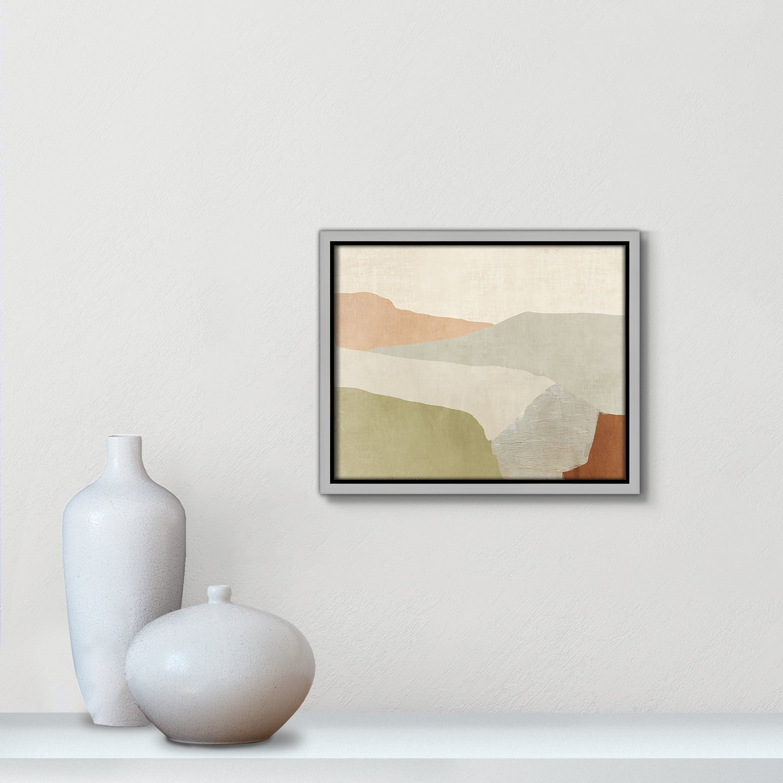 Elspeth "Pastel Views" Painting, 9.5" H x 11.5" W, Silver
