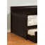 Lit de jour de style traditionnel avec lit gigogne de lit plateforme de style anglais avec finition espresso incluse