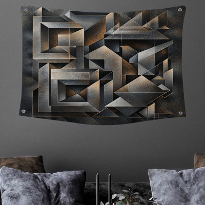 Geometric Wall Tapestry -  Abstract Wall Decor