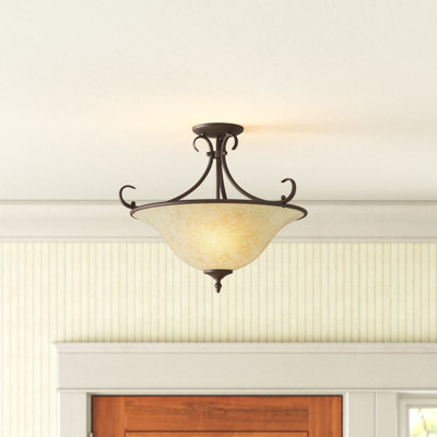 Plafonnier semi-encastré 3 lumières 18,5 po Karcher
