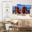 Chaises Adirondack rouges Mehar