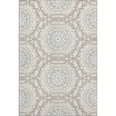 Premium Machine Washable Cerrito Ivory Rug