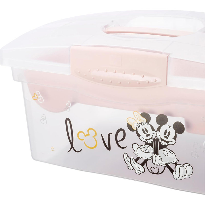 Keeeper Plastic Decorative Bin, Pink