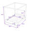 Lit plateforme à baldaquin en bois avec tête de lit-1408351122-1408351114