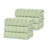 Nile Mills  Zero-Twist Cotton Hand Towel Set - Waffle Stripe Texture - Quick-Dry-118914938