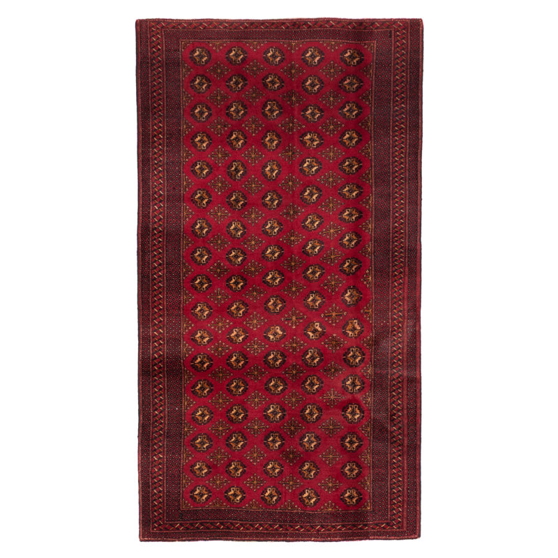 Tapis rouge Teimani 3 pi 5 po x 6 pi 5 po