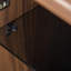 Armoire de rangement multifonctionnelle en noyer noir