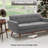  65" W Loveseat With Ottoman Tufted Upholstered Living Room Set-1737008805