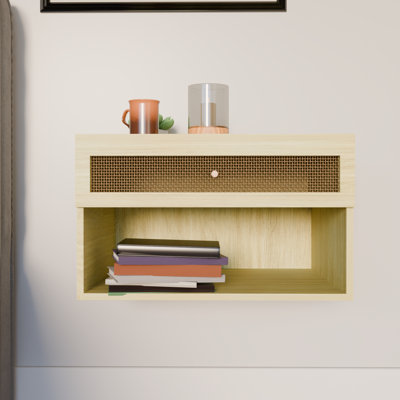 Alyha 40cm W Manufactured Wood Bedside Table