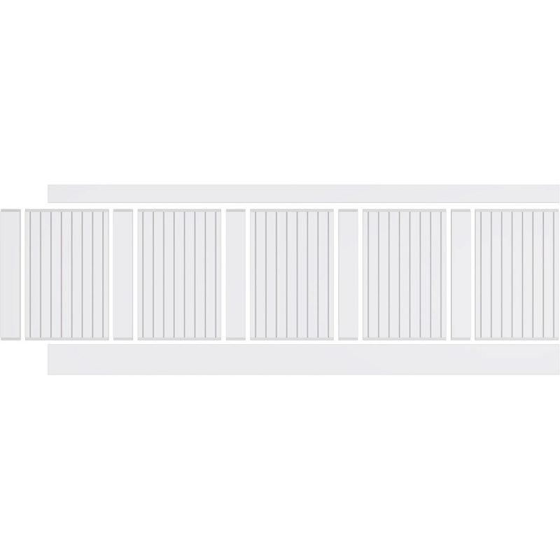 Ensemble de lambris en PVC, H 32 po x l 94,5 po x P 0,625 po