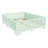 Full Montessori Floor Bed with Door & Rails, Low-Profile Kids Floor Bed with Slats, No Box Spring Needed,Mint Green-514921240-514921241