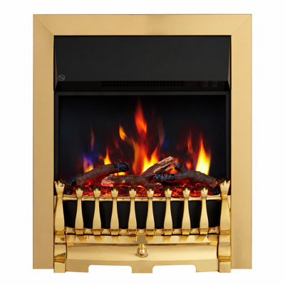 FLAMEKO 16" Freestanding Electric Fireplace Insert, Blenheim Fret, Verona
